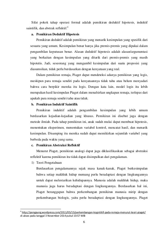 Perkembangan Masa Remaja Kognitif Emosional Dan Kepribadian