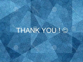 THANK YOU ! 
 