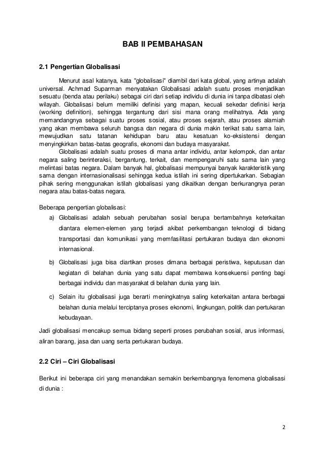 Pengaruh Globalisasi Terhadap Nilai Moral Suatu Bangsa
