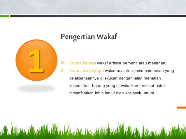 Pendidikan Agama Islam "Wakaf"