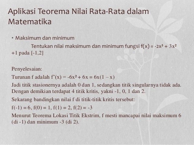 Teorema Nilai Rata Rata Cauchy