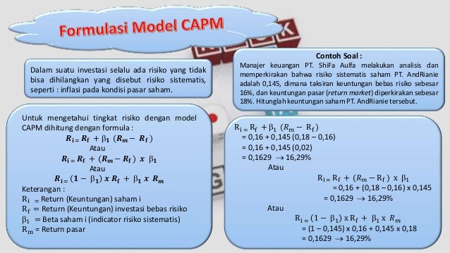 Risiko Dan Hasil Pada Aseet