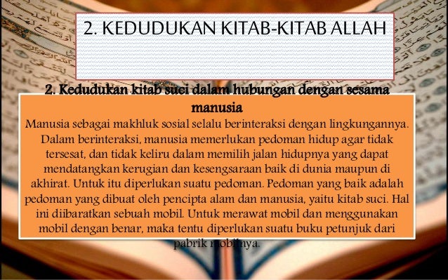 Kedudukan Beriman Kepada Kitab Kitab Allah Python