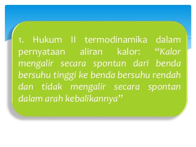 Kimia Fisika Termodinamika