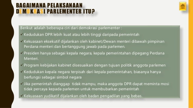 Apa Itu Demokrasi Parlementer