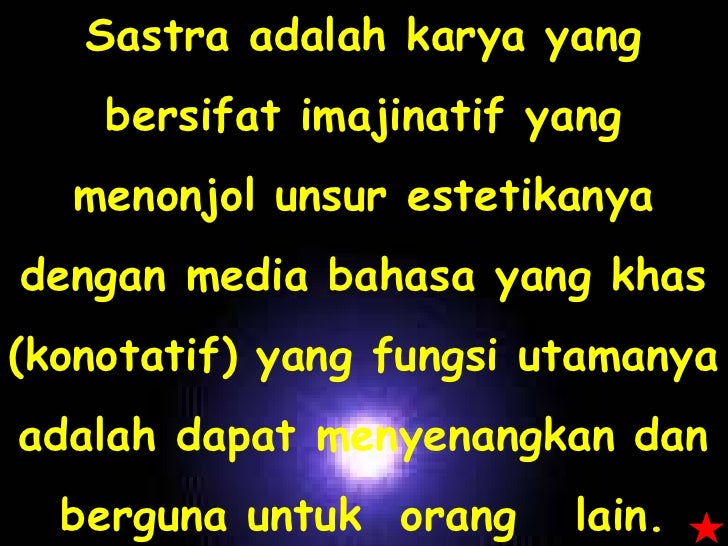 hakikat sastra dan puisi