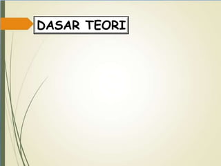DASAR TEORI
 
