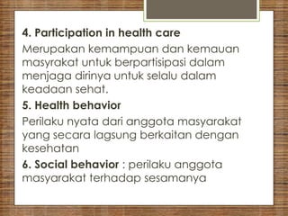 faktor faktor yang mempengaruhi derajat kesehatan masyarakat