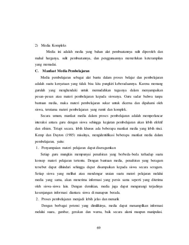 MEDIA DALAM BELAJAR DAN PEMBELAJARAN