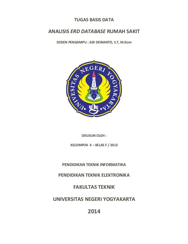 Analisis ERD  Database Rumah  Sakit 