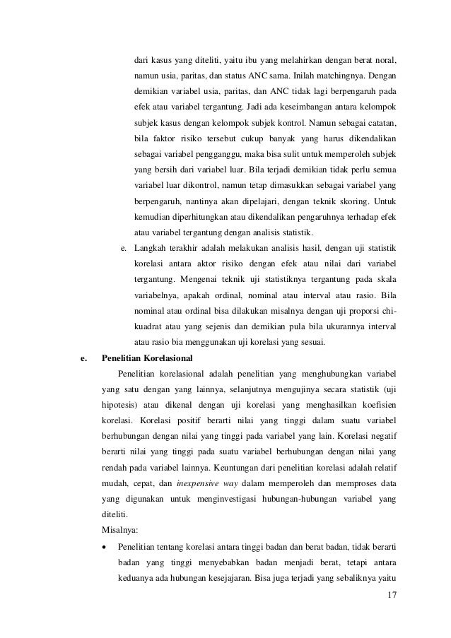 Desain Penelitian Kuantitatif Non-Eksperimental