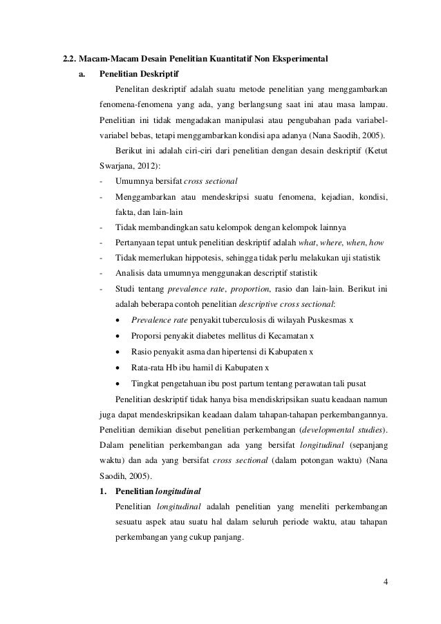 Desain Penelitian Kuantitatif Non-Eksperimental