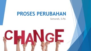 PROSES PERUBAHAN
Samunah, S.Pd.
 