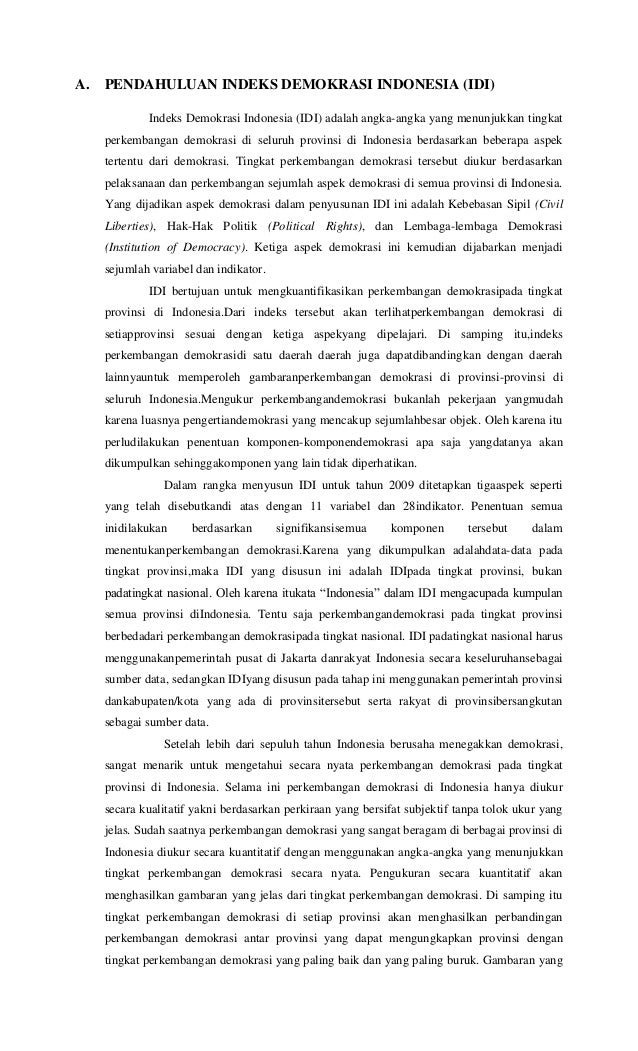 Indeks Demokrasi Indonesia