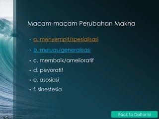 Perluasan Makna dan Penyempitan Makna | PPTX