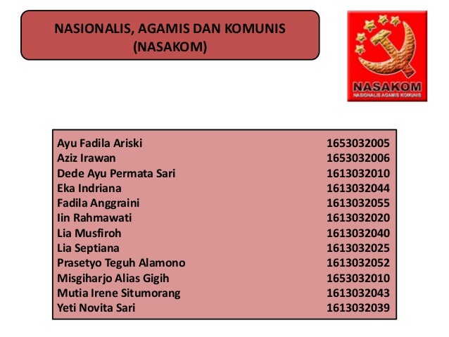 Mengenal Apa Itu Nasakom