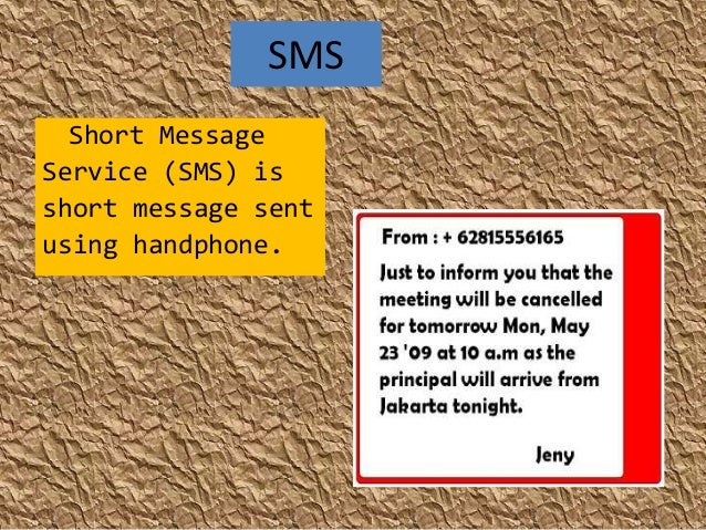Contoh Short Message Service Dalam Bahasa Inggris لم يسبق له
