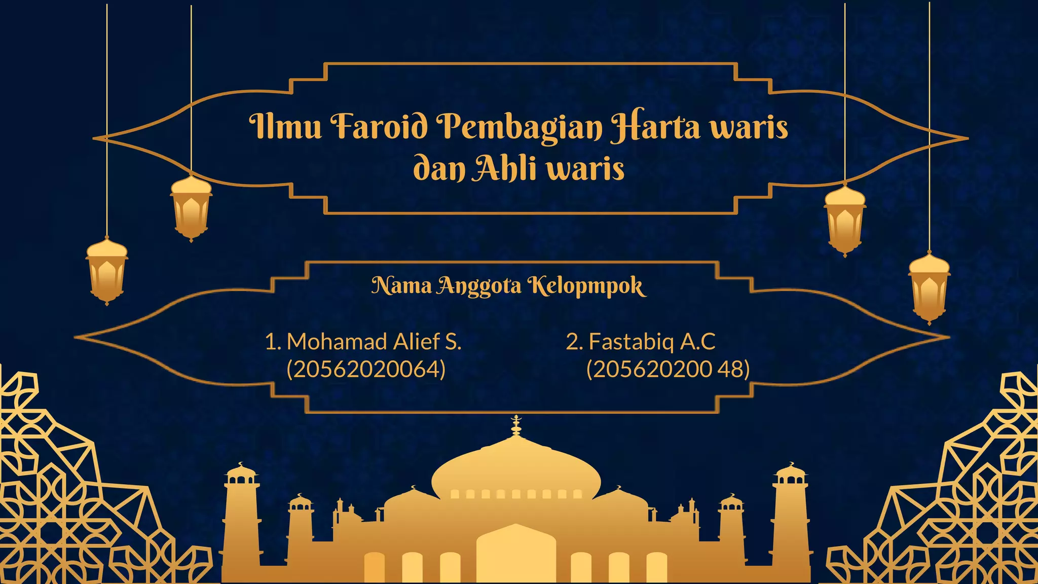 KEL 7-PPT AGAMA- Ilmu Faroid Pembagian Harta waris dan Ahli Waris.pptx