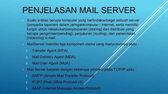 Mail Server Mail Server