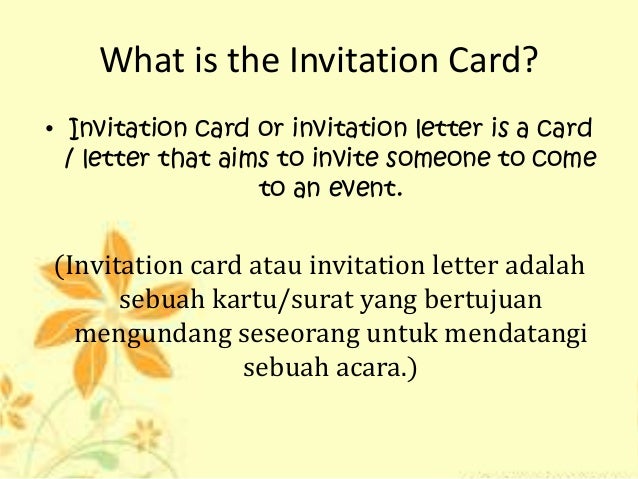 Formal Invitation Adalah Gallery - Invitation Sample And ...