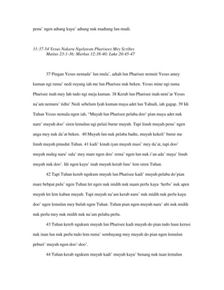 Kelabit bible gospel of luke | PDF