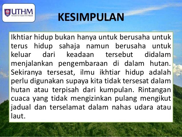 IKHTIAR HIDUP
