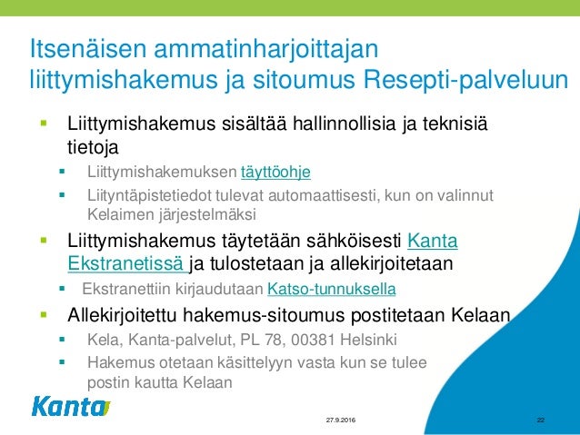 Kelain Web Reseptipalvelu Laakareille Ja Hammaslaakareille 280916
