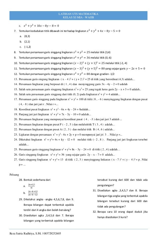 Mr azer kelas 11 matematika wajib 2019 Mr azer kelas 11 matematika wajib 2019