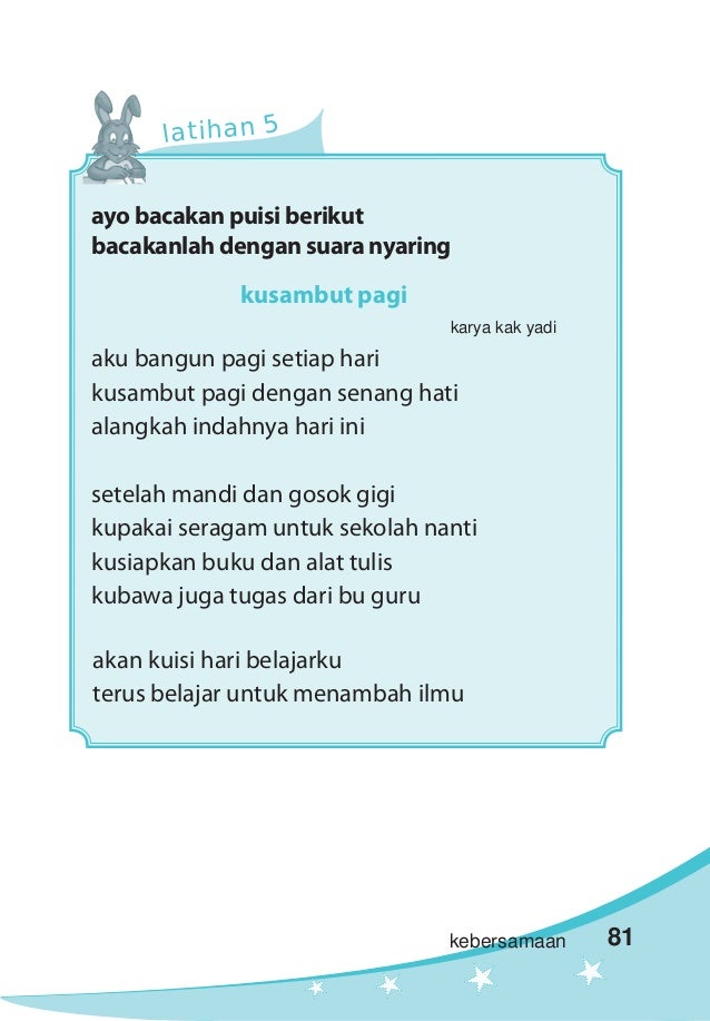 Kelas I Sd Bahasa Indonesia Ismail Kusmayadi
