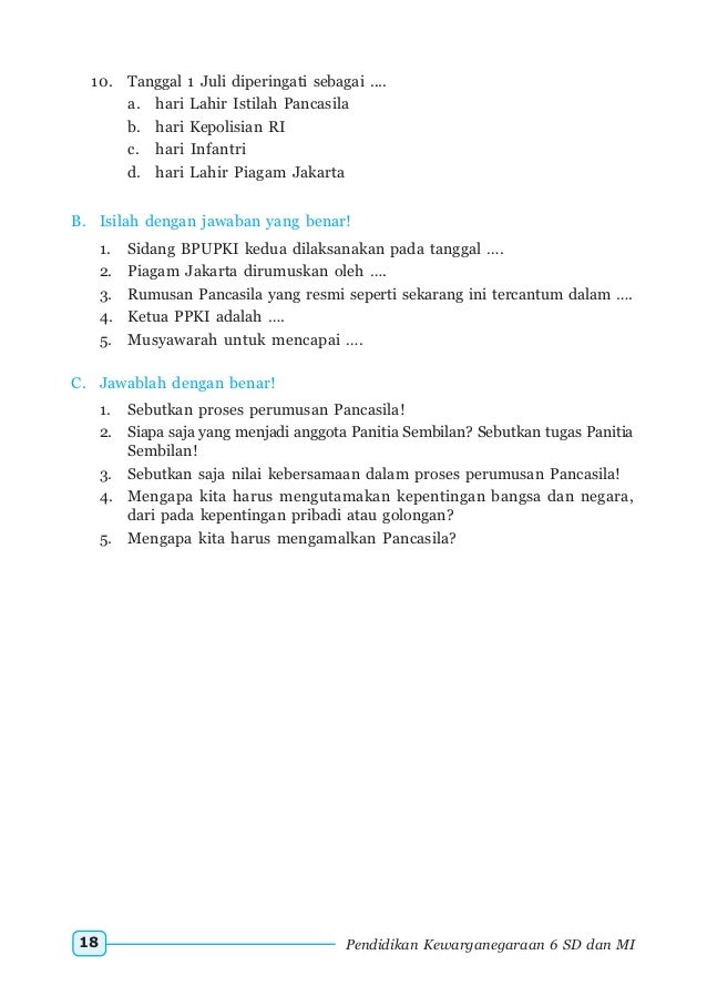 Kelas Vi Sd Pkn Sunarso