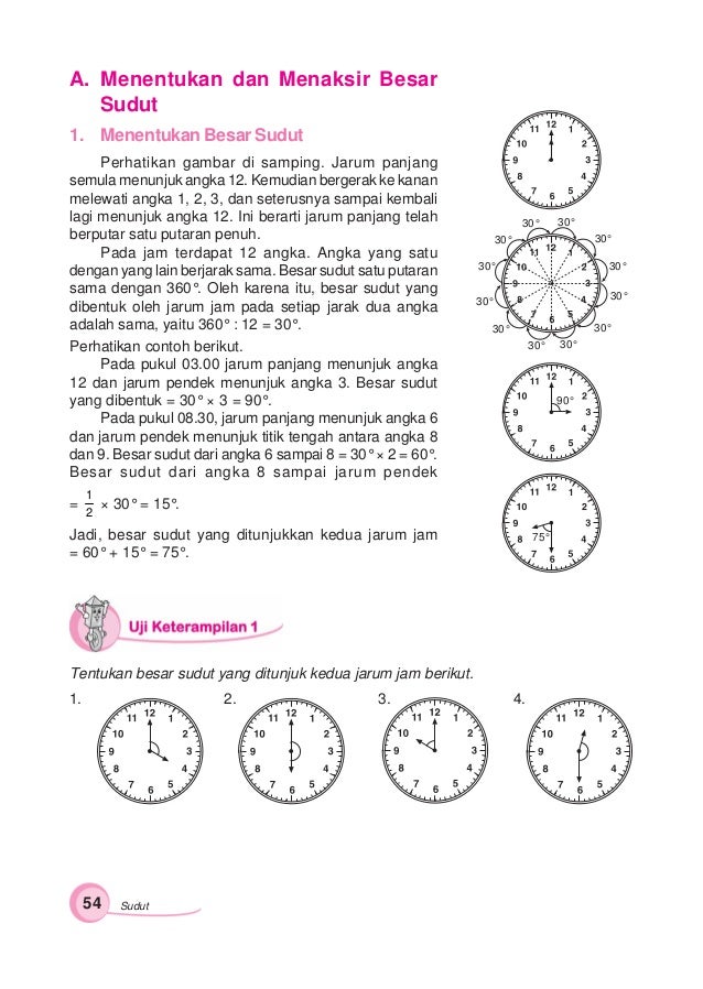 30 derajat cara mengukur Sd V Yd Sumanto Kelas Matematika
