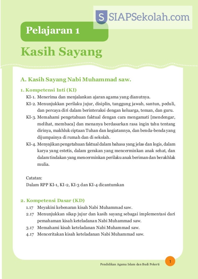 Buku Bse Kelas 01 Sd Pendidikan Agama Islam Dan Budi Pekerti Guru 2017