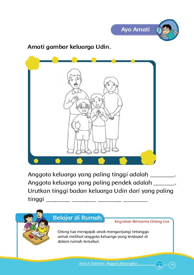 Buku Siswa SD Kelas 1 Tematik_4. Keluargaku