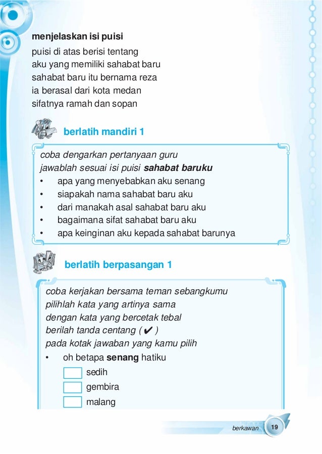Materi Bahasa Indonesia Kelas 2 Mi