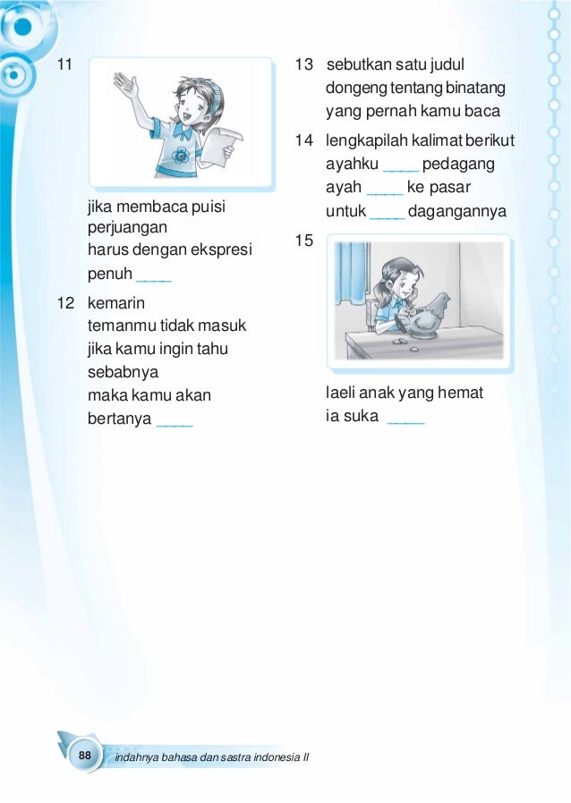 Materi bahasa indonesia kelas 2 MI