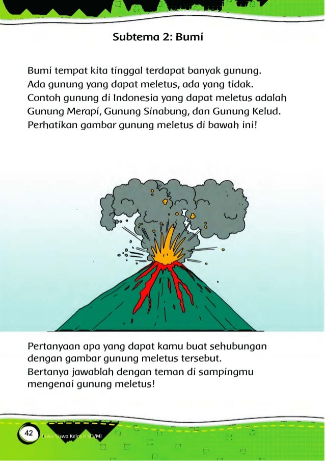 25 Gambar Pemandangan Gunung Anak Sd Kelas 2 Terlengkap