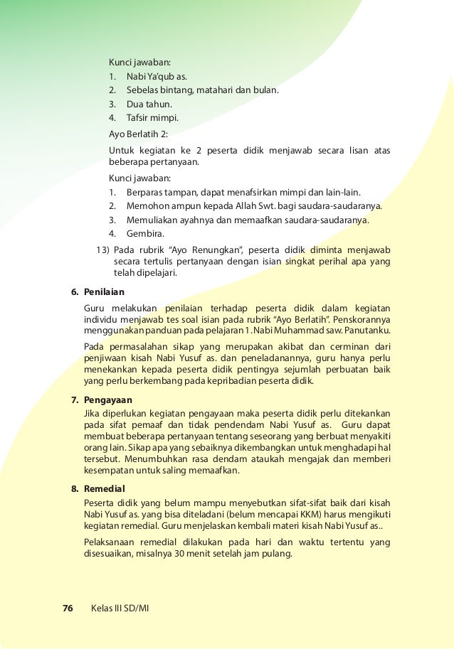 Kelas 03 Sd Pendidikan Agama Islam Dan Budi Pekerti Guru