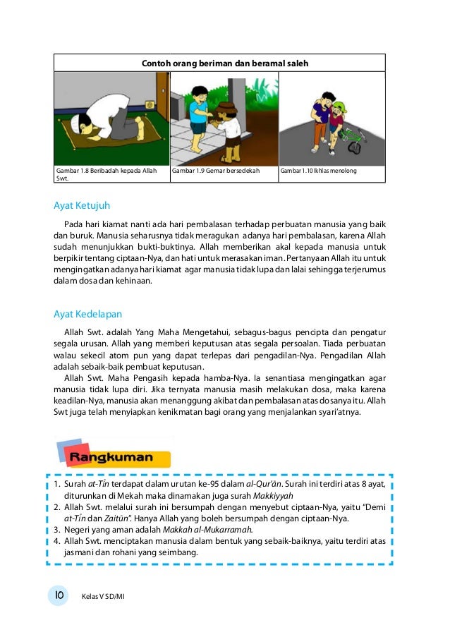 Kelas 05 Sd Pendidikan Agama Islam Dan Budi Pekerti Siswa
