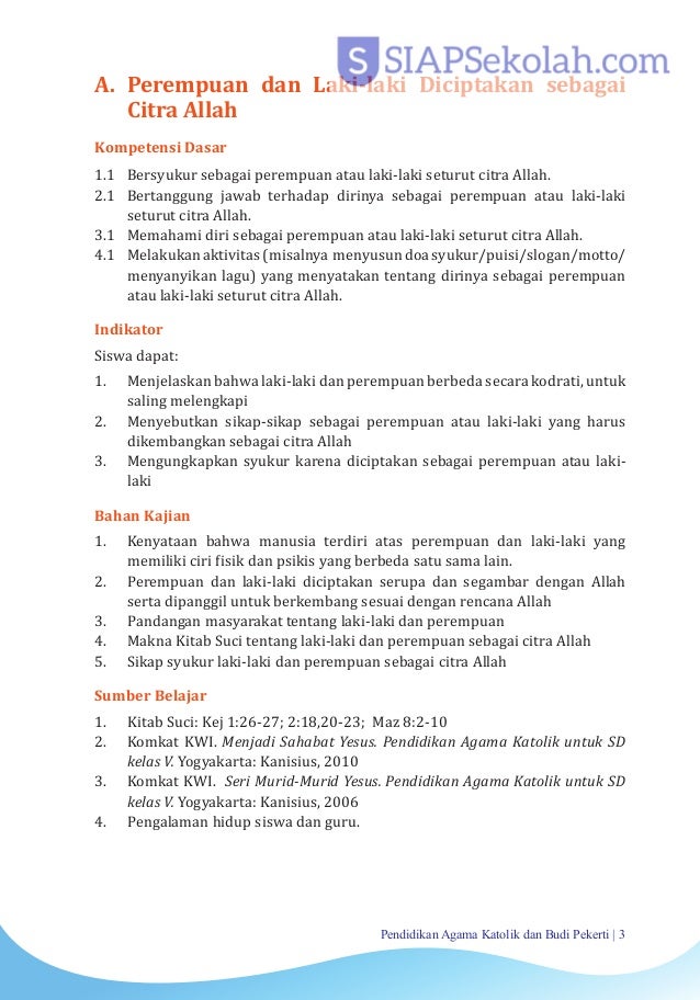 Buku Bse Kelas 05 Sd Pendidikan Agama Katolik Dan Budi Pekerti Guru 2