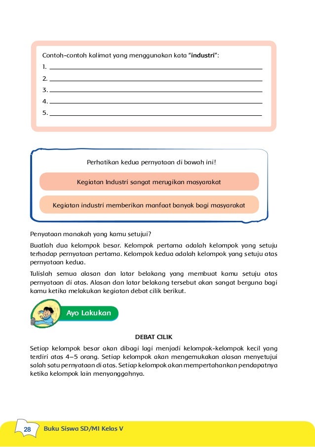 Kelas 05 Sd Tematik 2 Peristiwa Dalam Kehidupan Siswa