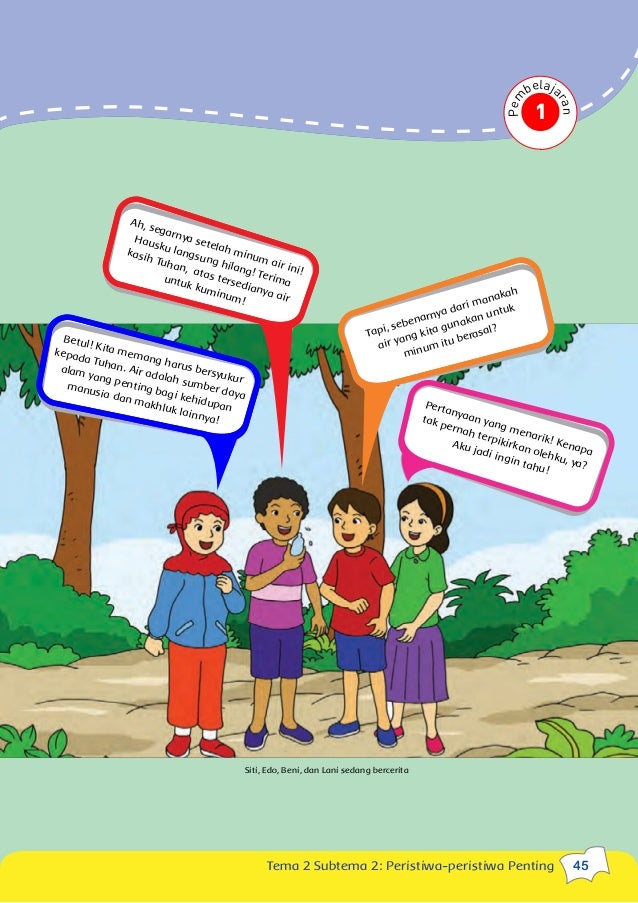 Contoh Gambar Cerita Aku Menjaga Sungaiku Bersih Lengkap Kumpulan
