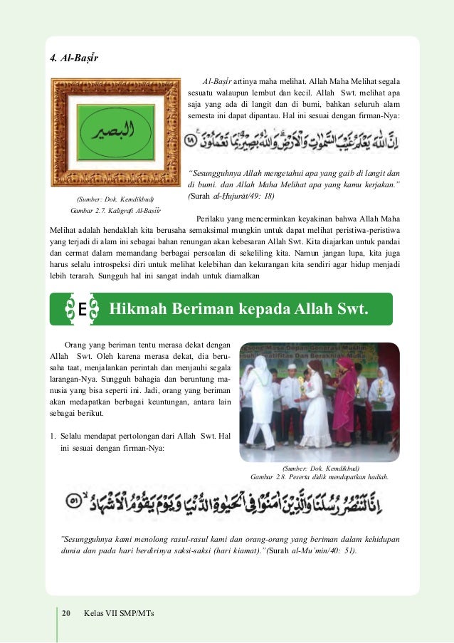 Kelas 07 Smp Agama Islam Siswa