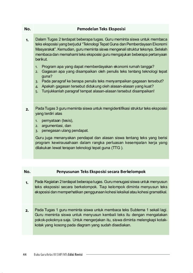 Contoh Teks Eksposisi Untuk Smp Kelas 7 - Toast Nuances