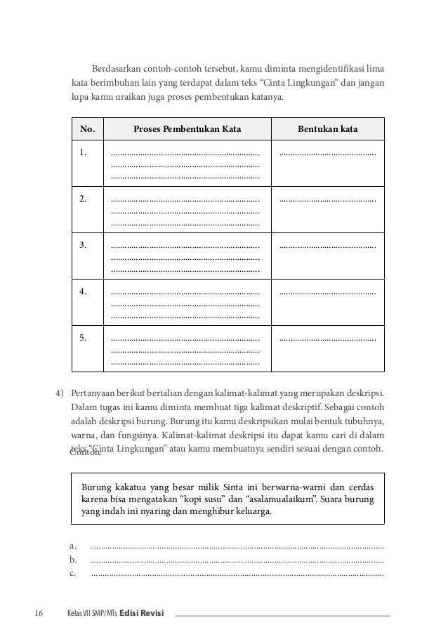 Buku Siswa Kurikulum 2013 Kelas 7 SMP Bahasa Indonesia
