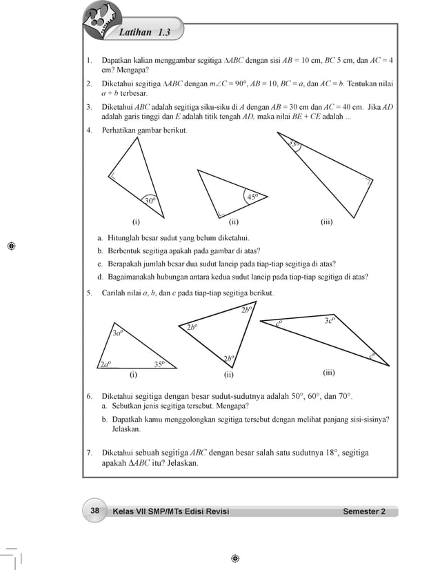 Buku Siswa - Matematika SMP Kelas 7 Semester 2 | PDF