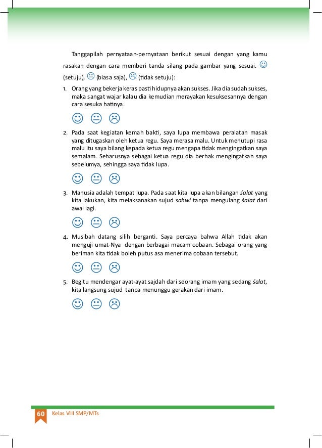 Kelas 08 Smp Pendidikan Agama Islam Dan Budi Pekerti Siswa