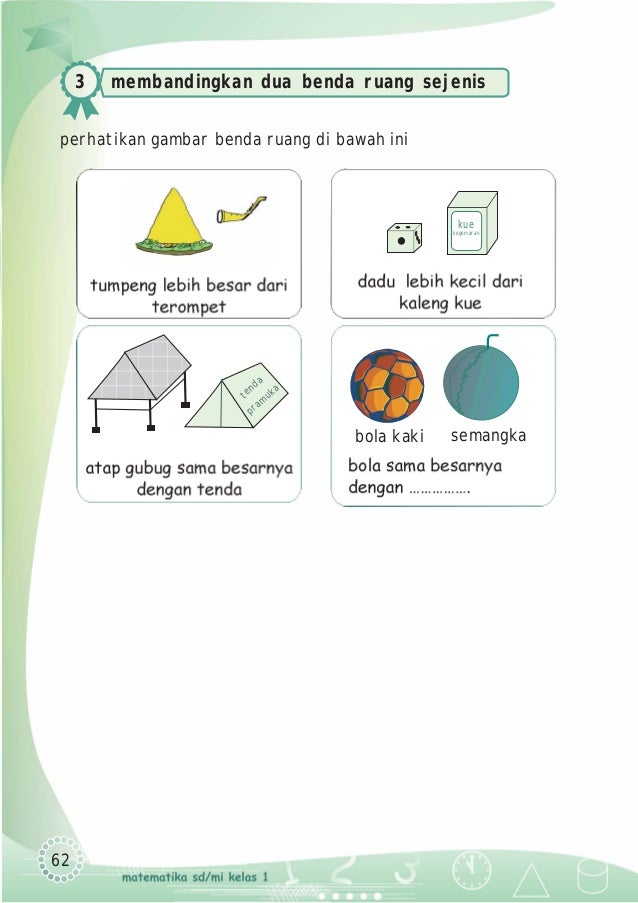 Matematika 1 Untuk SD MI Kelas 1