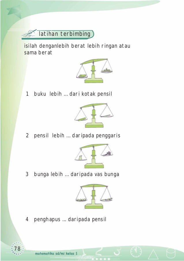 Matematika 1 Untuk Sd Mi Kelas 1