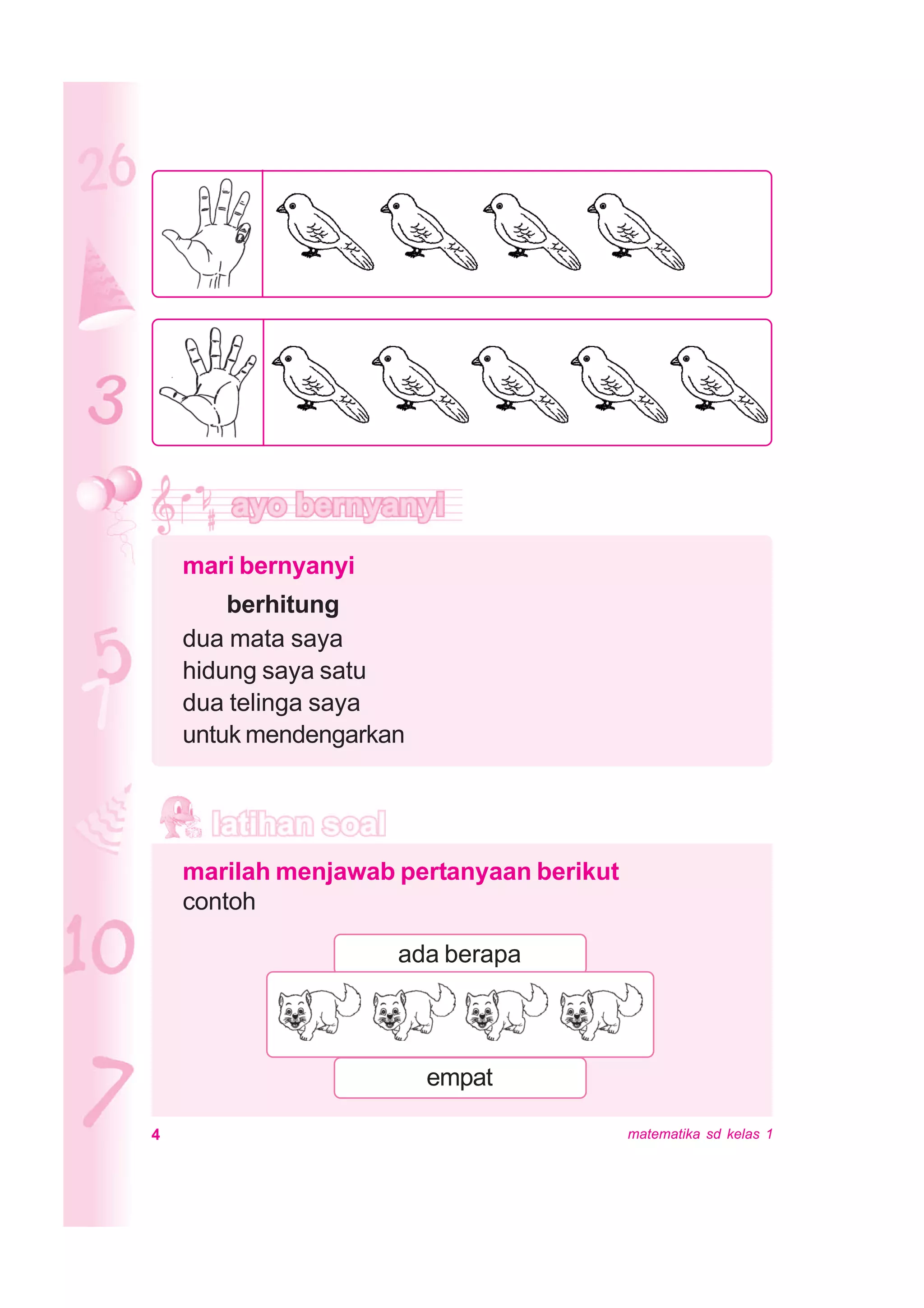 Worksheet Sd Matematika 1 Untuk Kelas 1 SD / MI | PDF