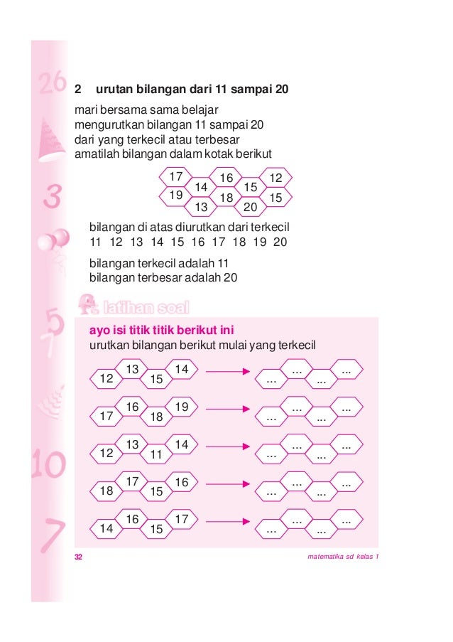 Matematika 1 Untuk Kelas 1 Sd Mi